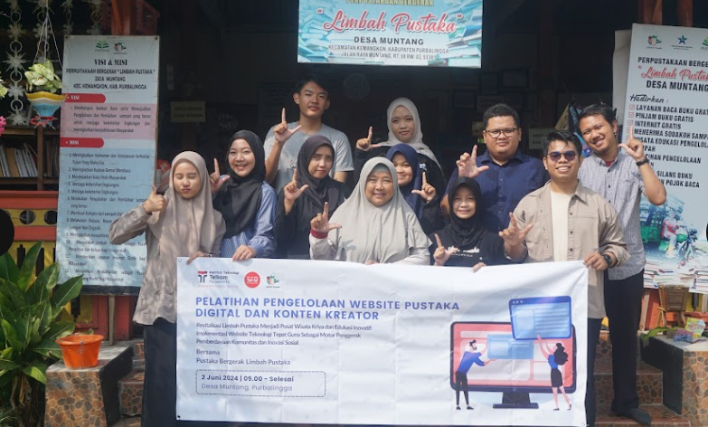 pelatihan pengelolaan website pustaka diigital dan konten kreator