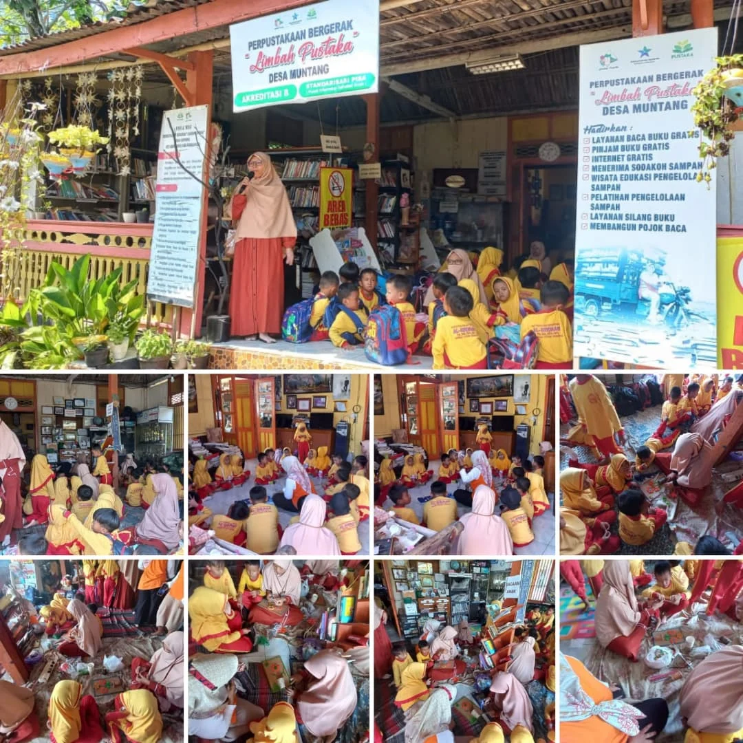 Wisata Edukasi Anak Cerdas: PAUD Limbangan Kutasari Belajar Mengelola Sampah dan Membaca di Limbah Pustaka