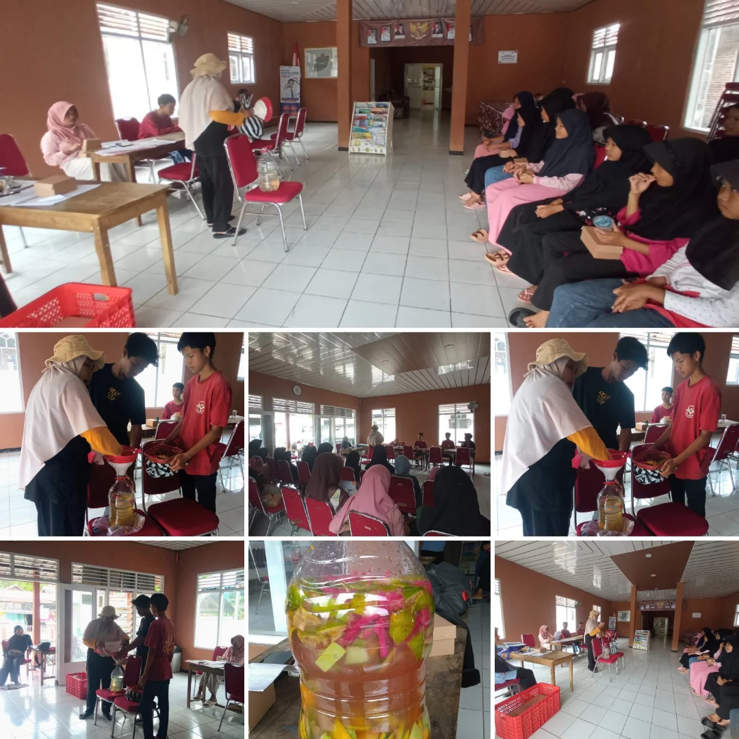 Remaja Tunas Muda Cerdas Berkarakter: Posyandu Remaja Muntang Tanamkan Sopan Santun dan Keterampilan Membuat Ecoenzyme