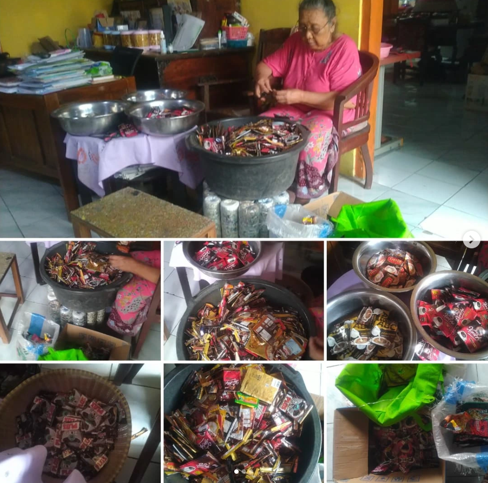 Di Balik Tumpukan Sampah Saset: Potret Semangat Mengolah Limbah Menjadi Rejeki Halal