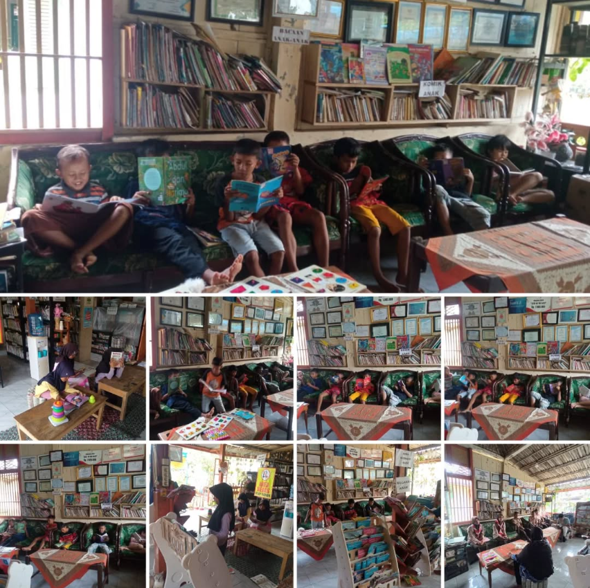 Layanan Baca, Pinjam Buku, dan Bermain di Limbah Pustaka: Menanamkan Cinta Literasi Sejak Dini