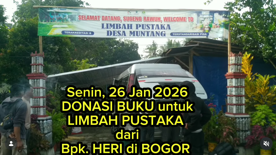 Sinergi Literasi Lintas Kota: Terima Kasih Atas Donasi Buku dari Bapak Heri di Bogor