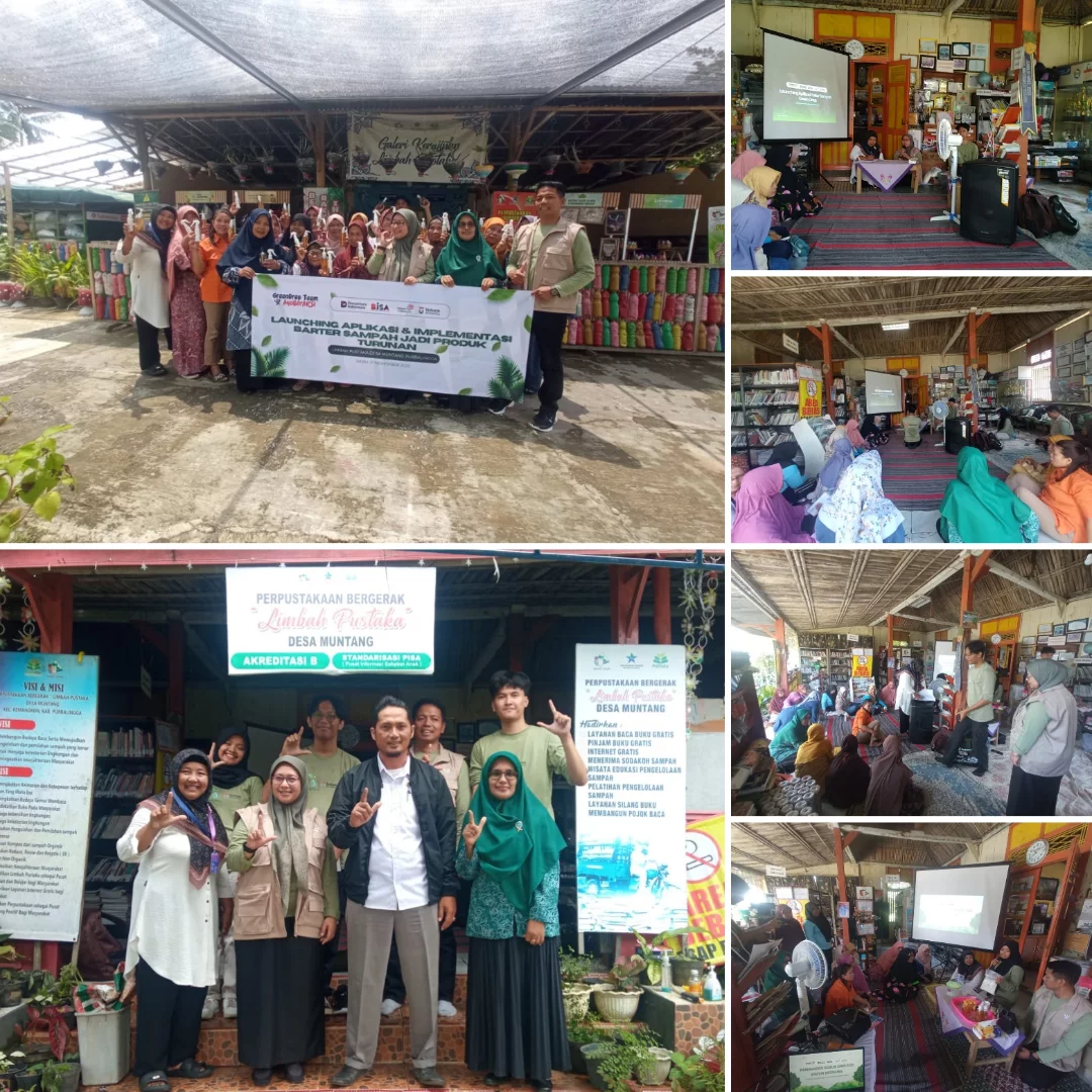 Inovasi Digital di Desa Muntang: Peluncuran Aplikasi dan Implementasi Bank Sampah Jadi Produk Turunan