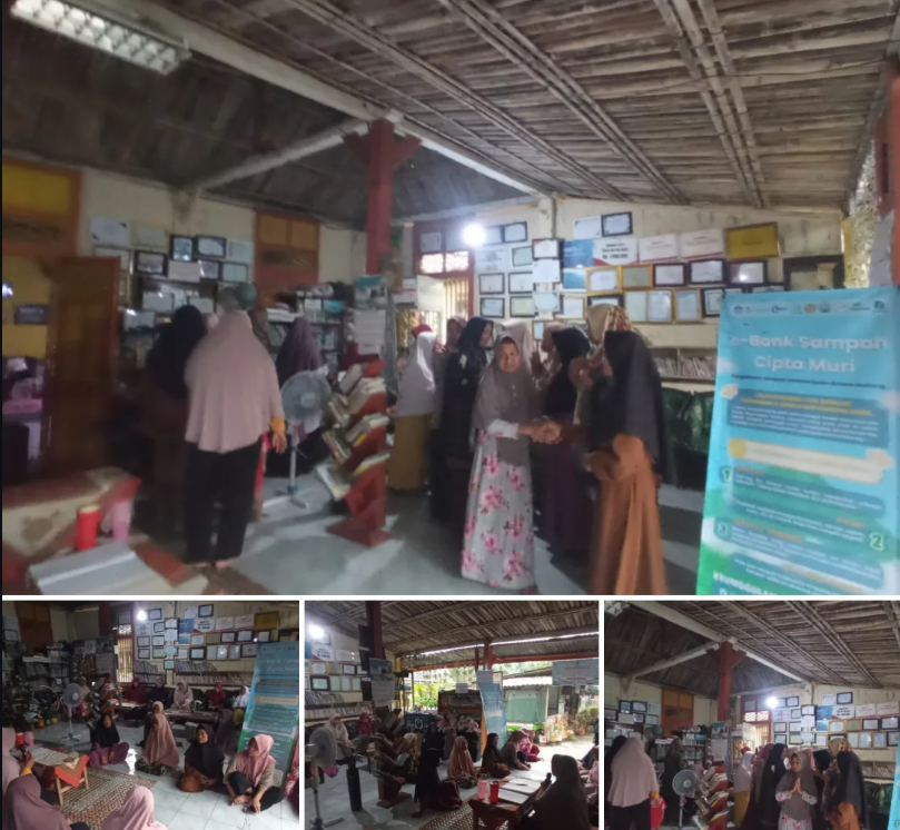 Silaturahmi dan Halal Bihalal Kelompok PKK RW 3 Desa Muntang, Pererat Kebersamaan di Limbah Pustaka