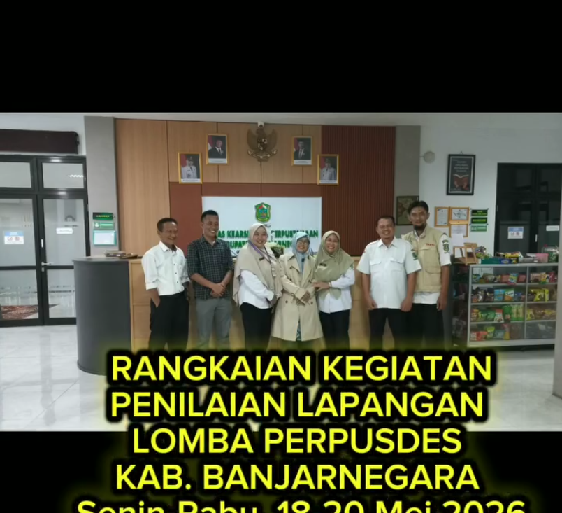 Semangat Pegiat Literasi Banjarnegara Warnai Penilaian Lapangan Lomba Perpustakaan Desa 2026