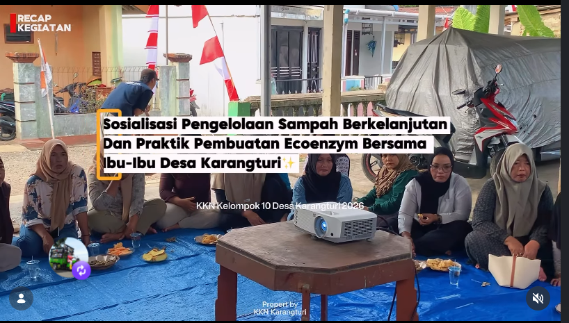 Limbah Pustaka Berbagi Edukasi Pengelolaan Sampah dan Pembuatan Eco Enzyme Bersama Ibu-Ibu Desa Karangturi